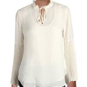 Ralph Lauren Women’s Ivory Long Sleeve Blouse